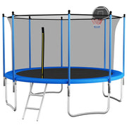 Outdoor Trampoline 305 cm with Reinforced Leg Crossbars and One-Piece Construction, Metal