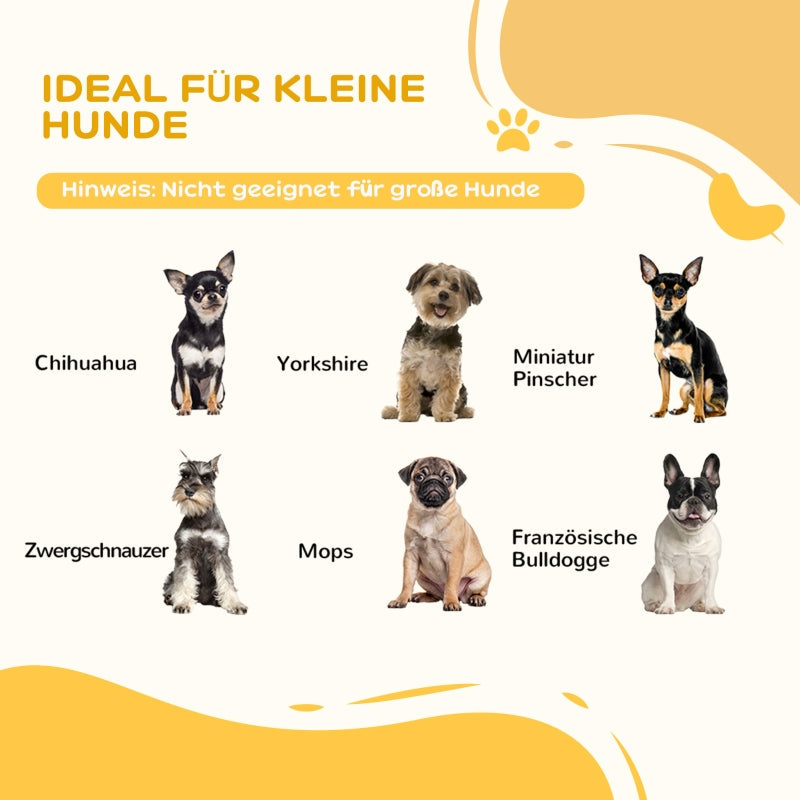 Hundegitter, 5-teilig, klappbar, Massivholz/MDF, Weiß
