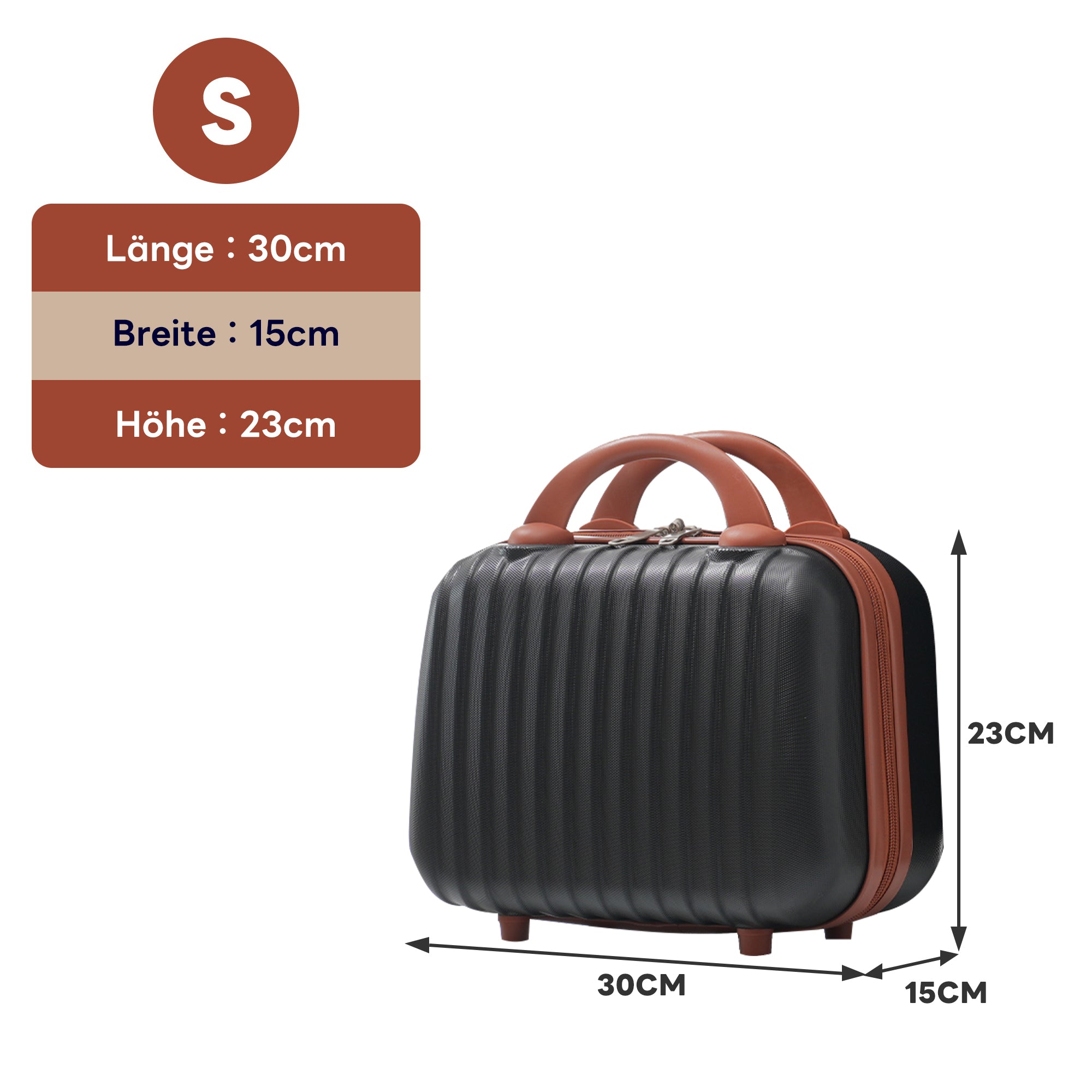 S&M&L&XL Luggage Set Hard Shell 360° Double Wheels TSA Lock Metal Handles