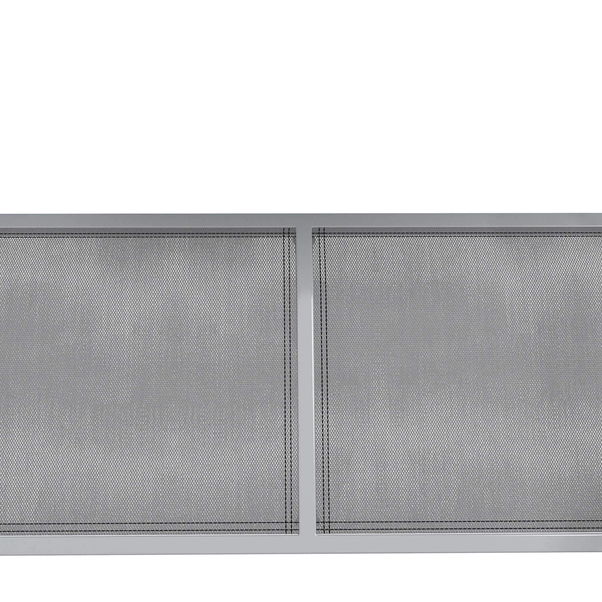 Hollywood Swing 3-Seater Garden Canopy 170x110x153cm, Metal Grey Silver