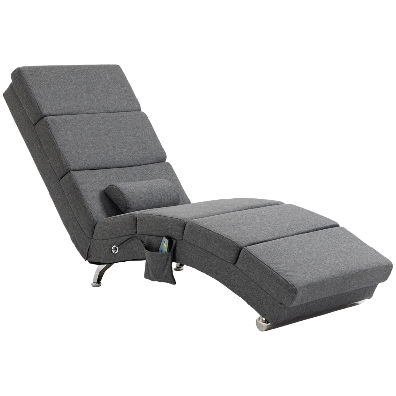 Relaxing Lounger, Massage, 5 Modes, Dark Grey