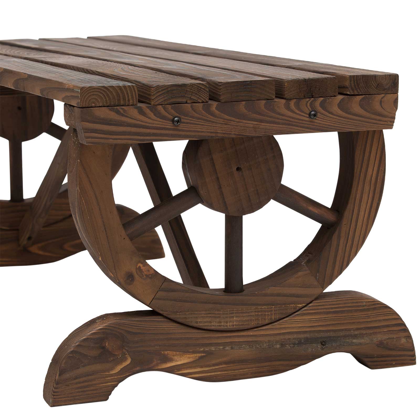 Garden Bench Weatherproof Rustic 98x50x39.5 cm Wooden