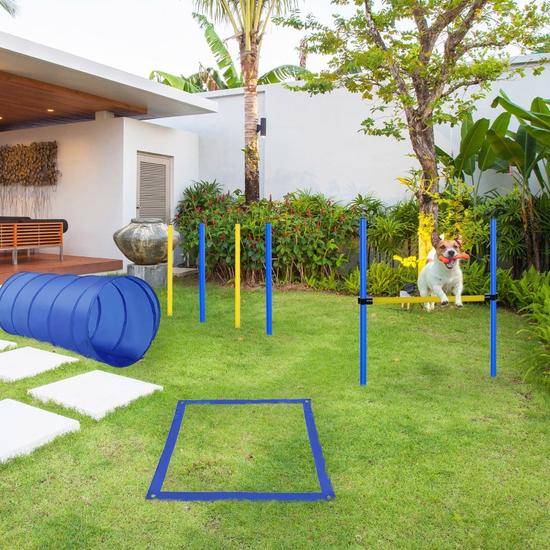 Agility-Set, 5-teiliges Hundetraining-Equipment, Gelb