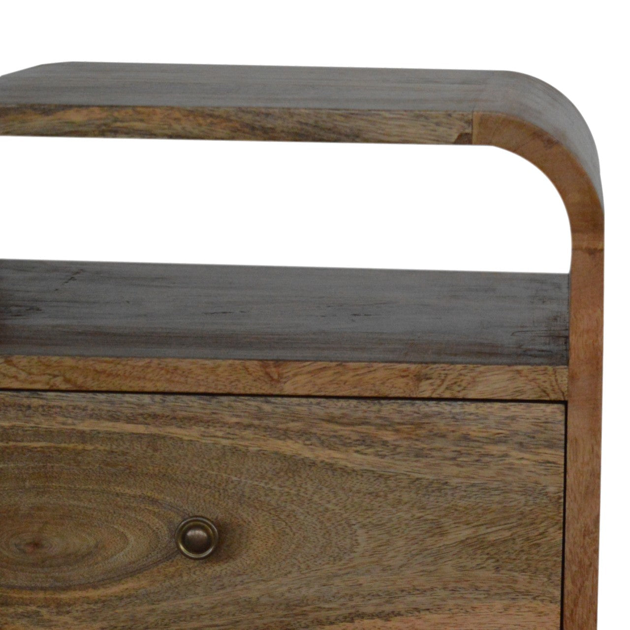 London Bedside 2-Drawer Mango Wood Nightstand