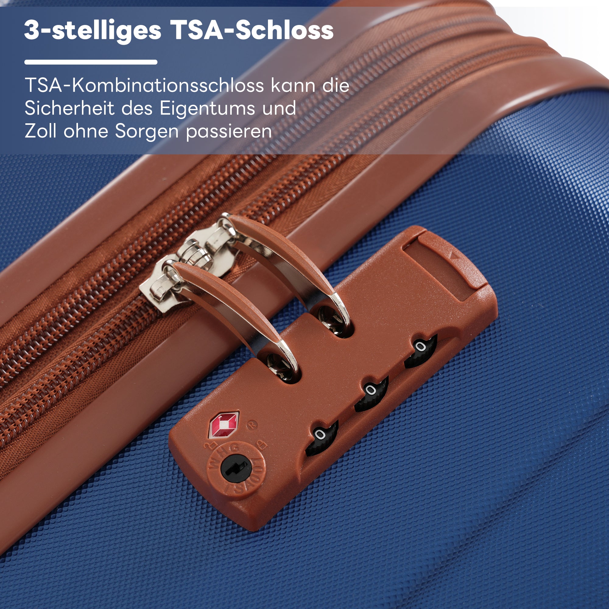 S&M&L&XL Luggage Set 4-Piece 360° Double Wheels TSA Lock Hardshell