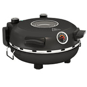 Electric Pizza Oven, 430℃, 1200W, 30cm Stone Plate, Stainless Steel, Black