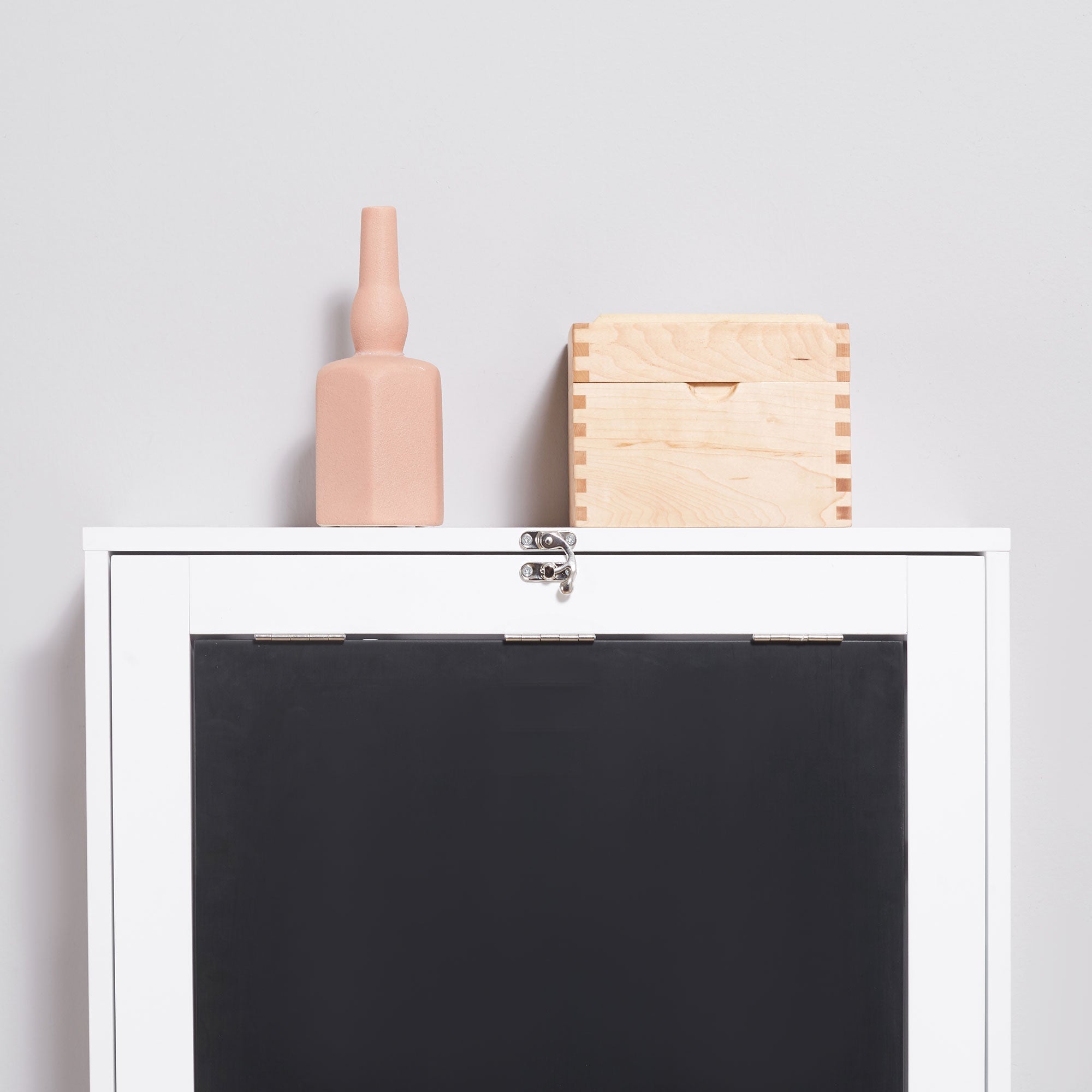 Folding Wall-Mounted Drop-Leaf Table Convertible Chalkboard Storage Floating Desk White