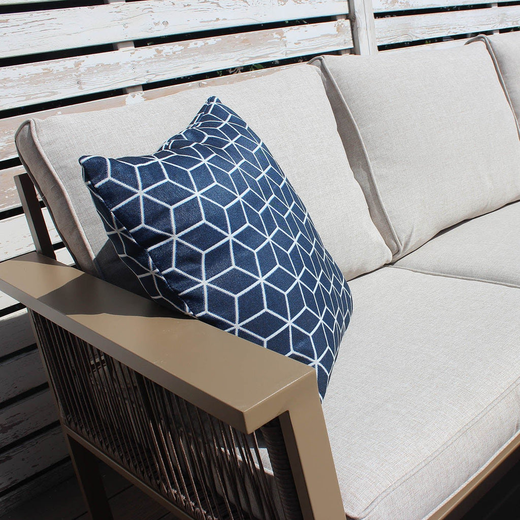 Aluminium 7 - Seater Sofa Dining Set - Rathwood Store