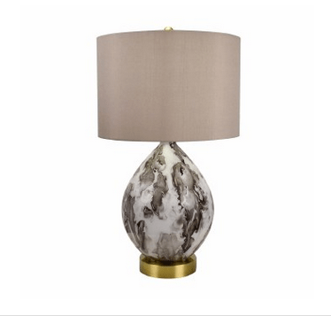 Alysa Glass Table Lamp 66cm - Rathwood Store