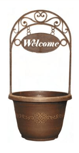 Antique Welcome Planter 30cm - Butterscotch - Rathwood Store