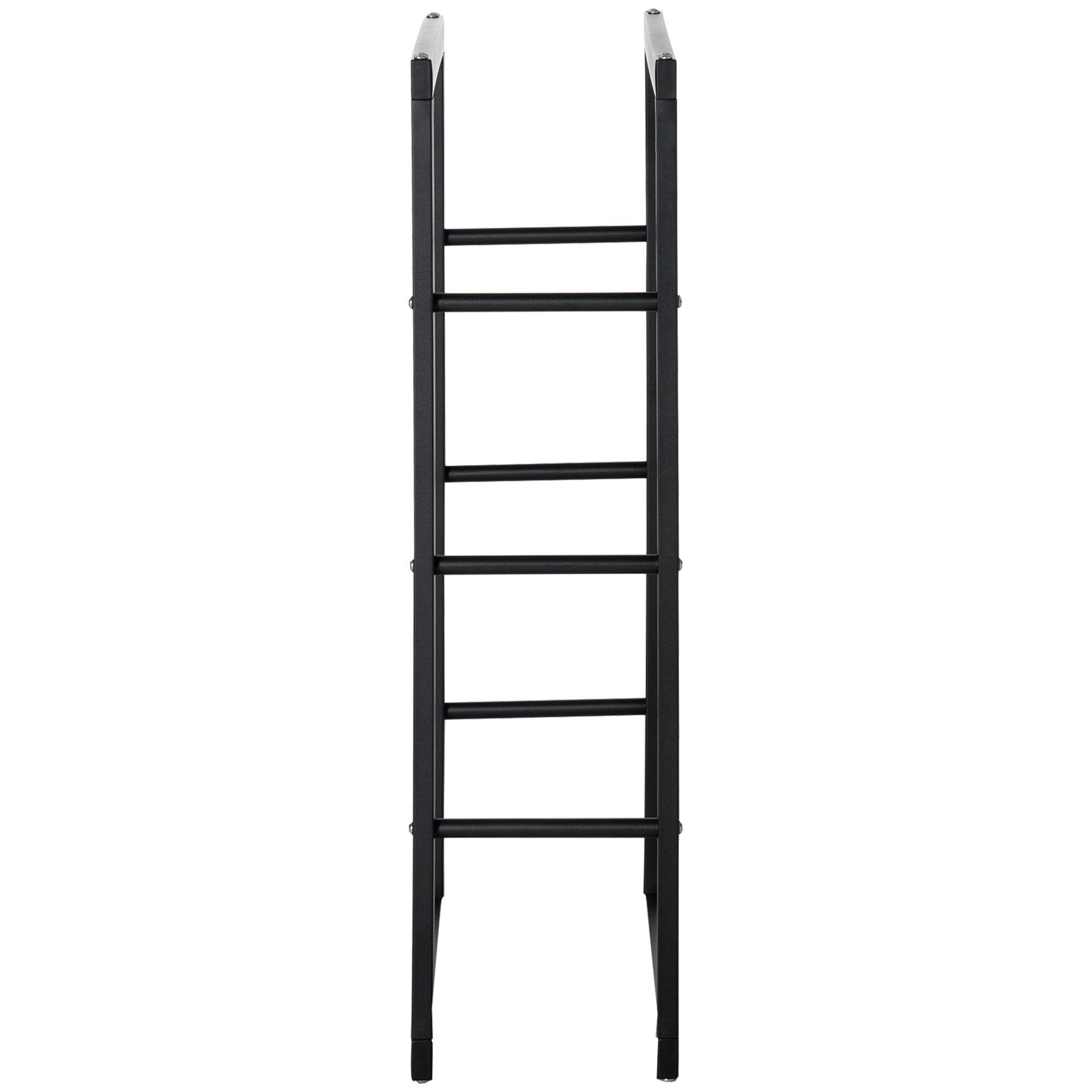 Firewood Holder Rack 100kg Capacity L60 x W25 x H100 cm Steel Black