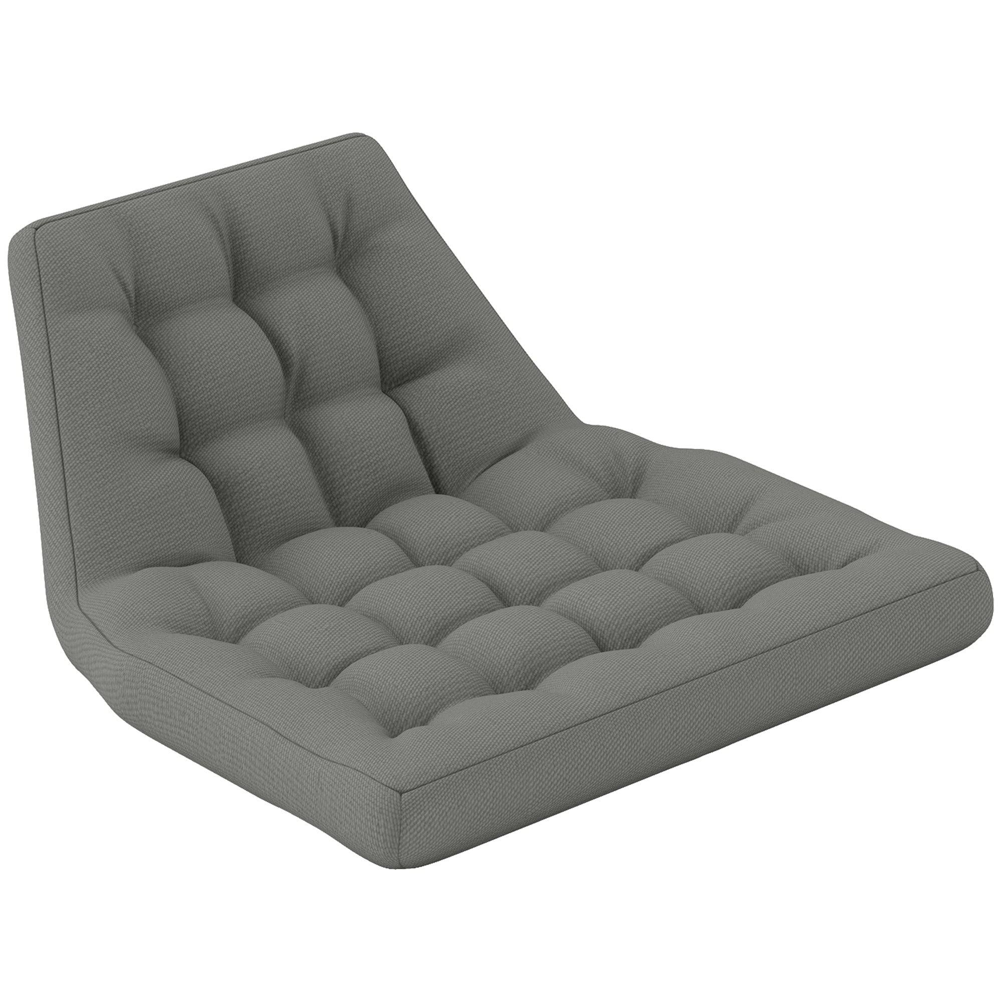 Seat Cushion 120x100cm with Backrest Water-Repellent, Grey