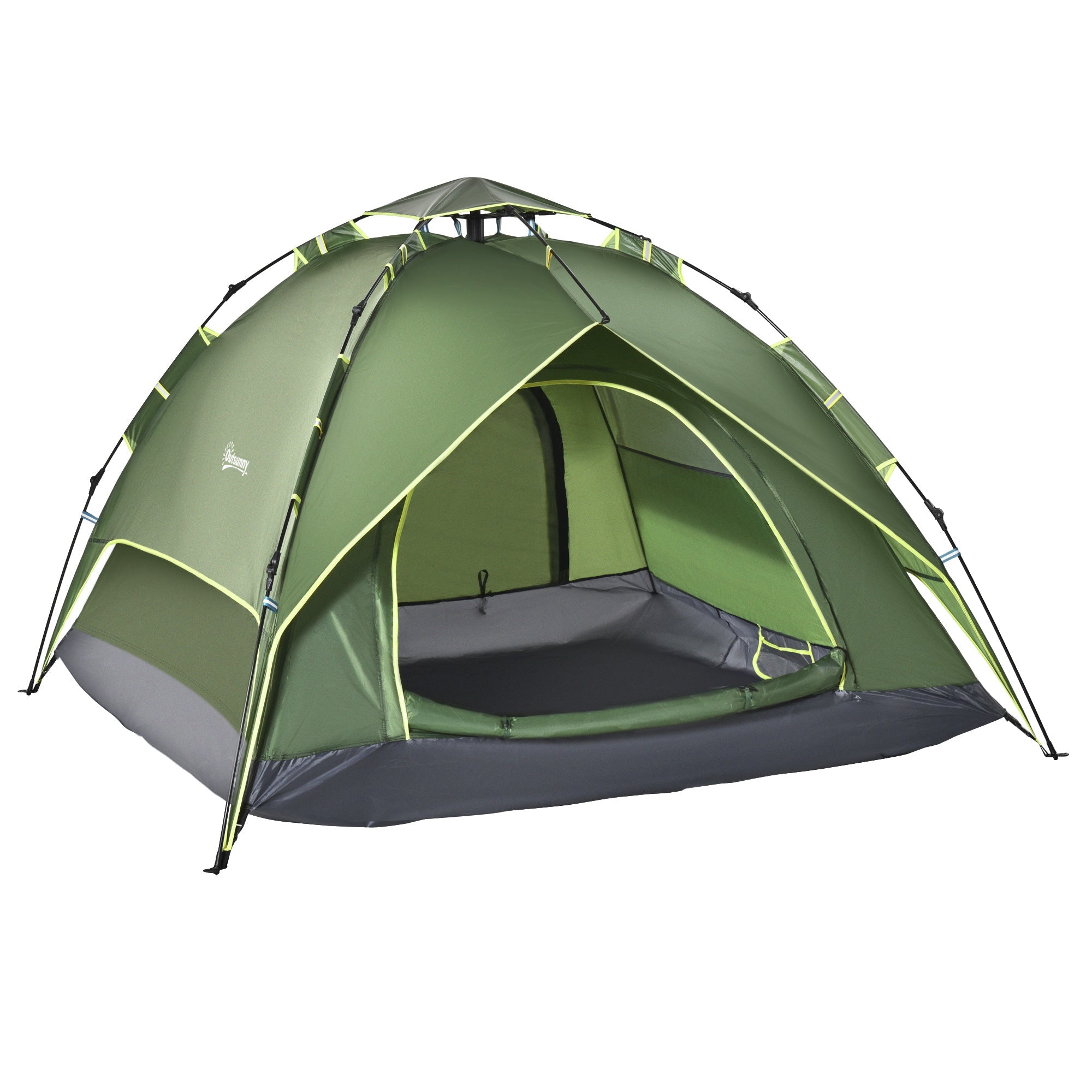 Double Camping Tent, Waterproof 4 Seasons 210x210x140cm, Outdoor Adventure