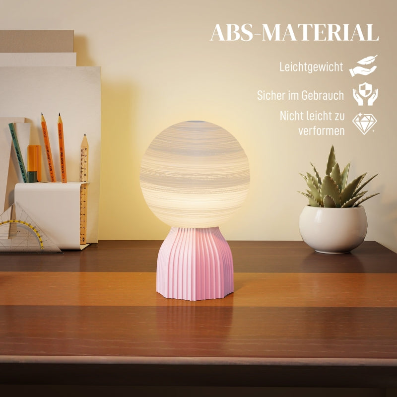 Planetary Table Lamp Set, 3 Colors USB Plastic, White