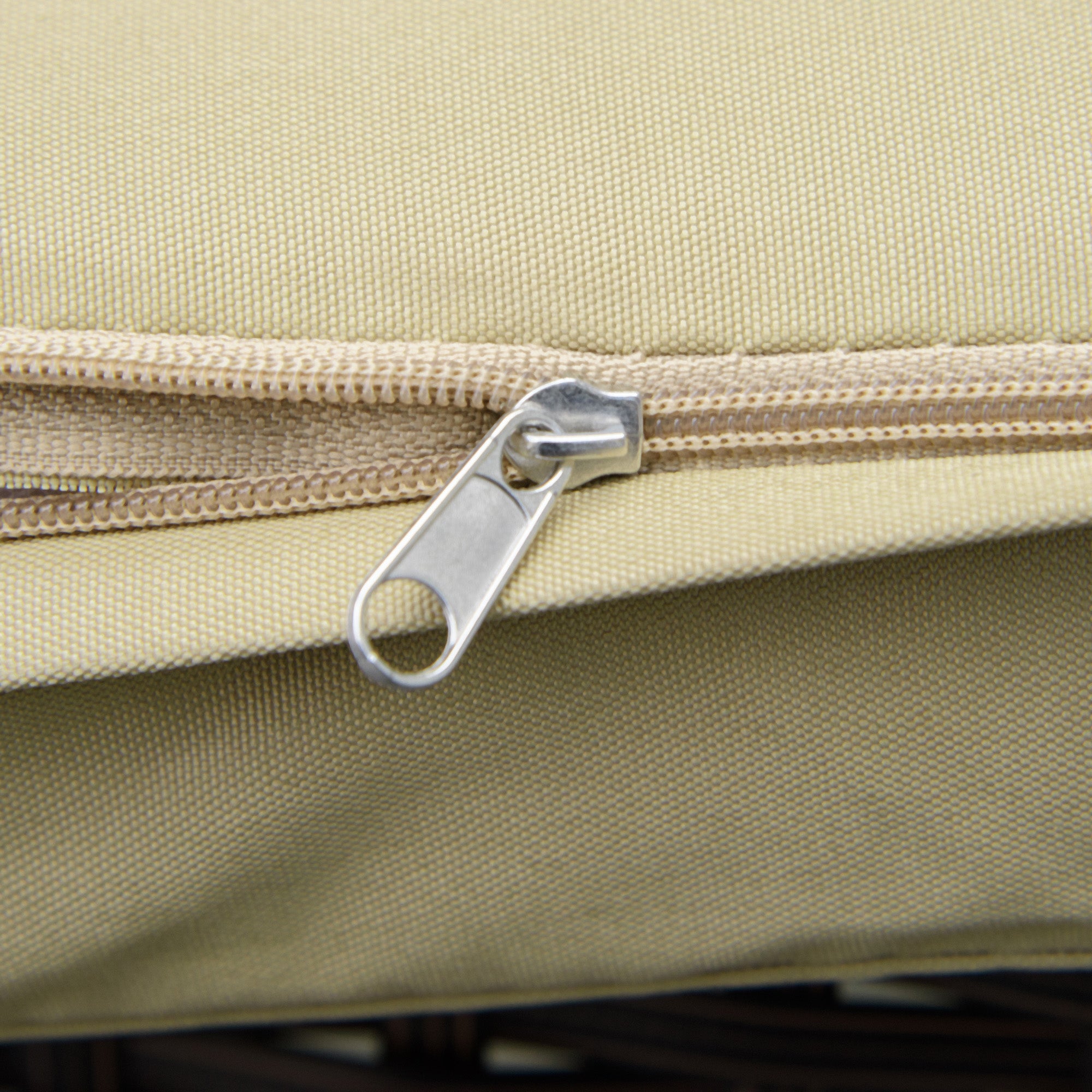 3 Piece PE Rattan Wicker Garden Bistro Set with Sofa and Coffee Table, Beige