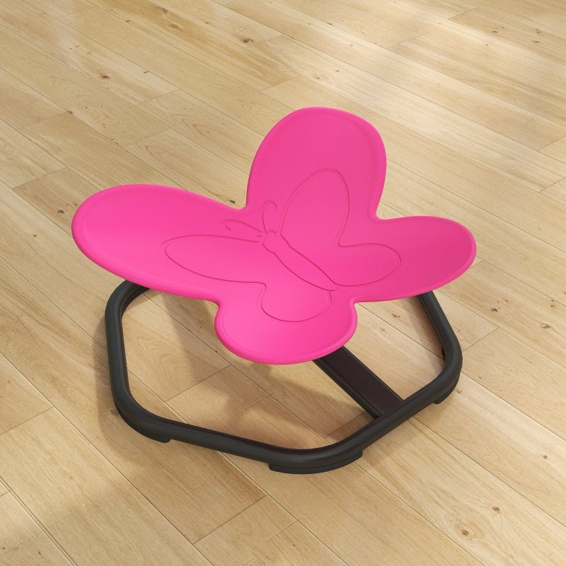 Sensory Swivel Chair for Children Butterfly Shape Balance Coordination Pink