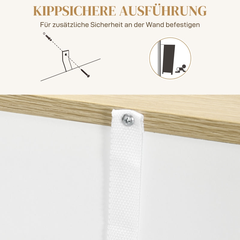 Sideboard, Kitchen Cabinet with Drawer, Adjustable Shelf, White