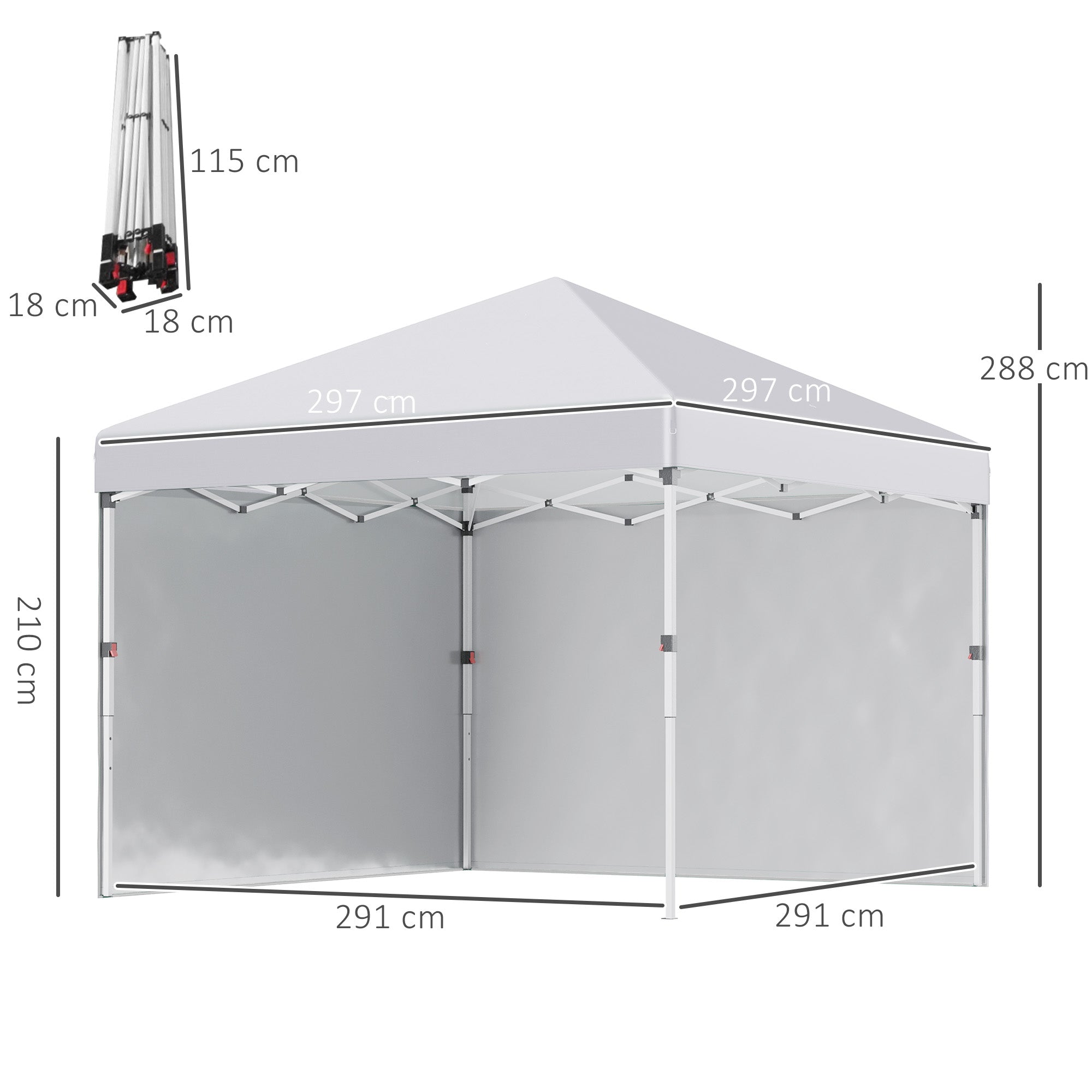 Sandbag for Garden Pavilion Stable Protection Steel White