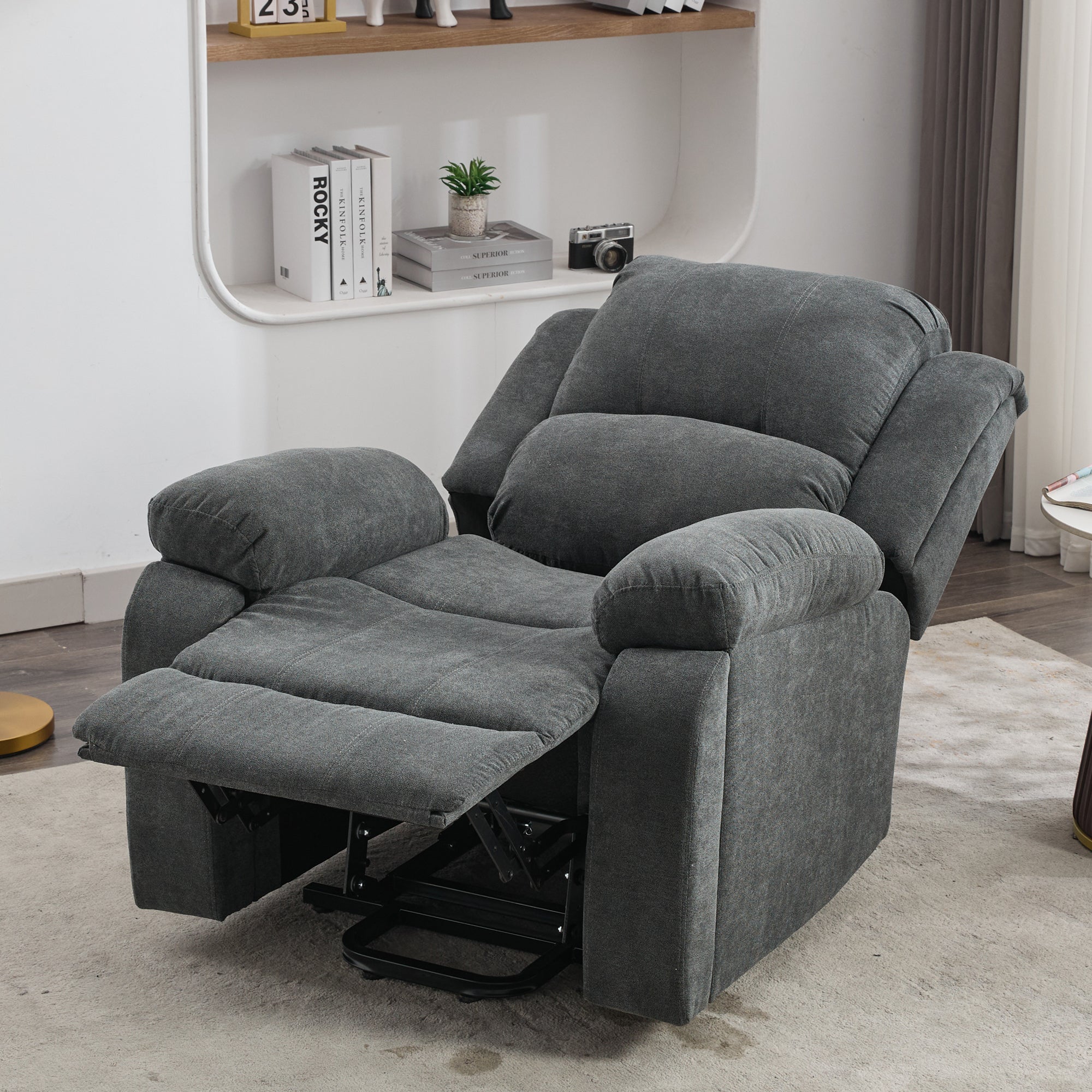 Power Massage Lift Recliner Chair with Heat & Vibration, Heavy Duty Safety Motion, Fabric