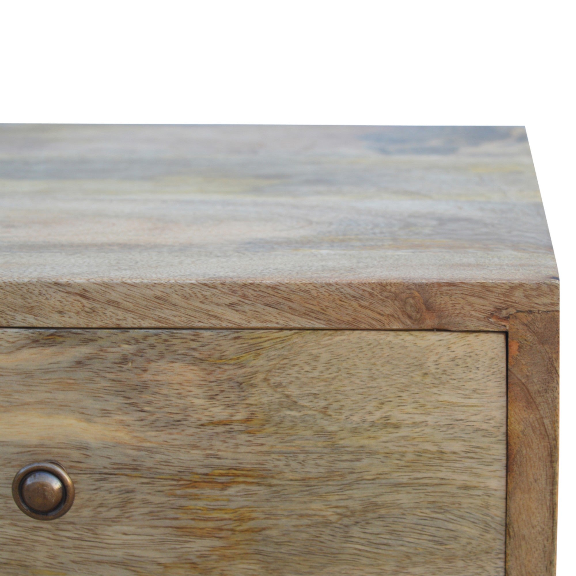 Solid Wood Wall Mounted Bedside, 1 Drawer, Light Brown