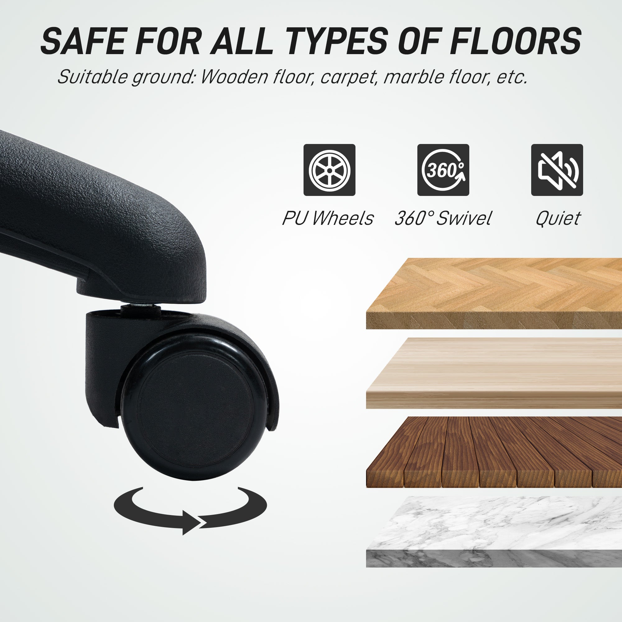 Drafting Chair Adjustable Armrests Ergonomic Mesh Black