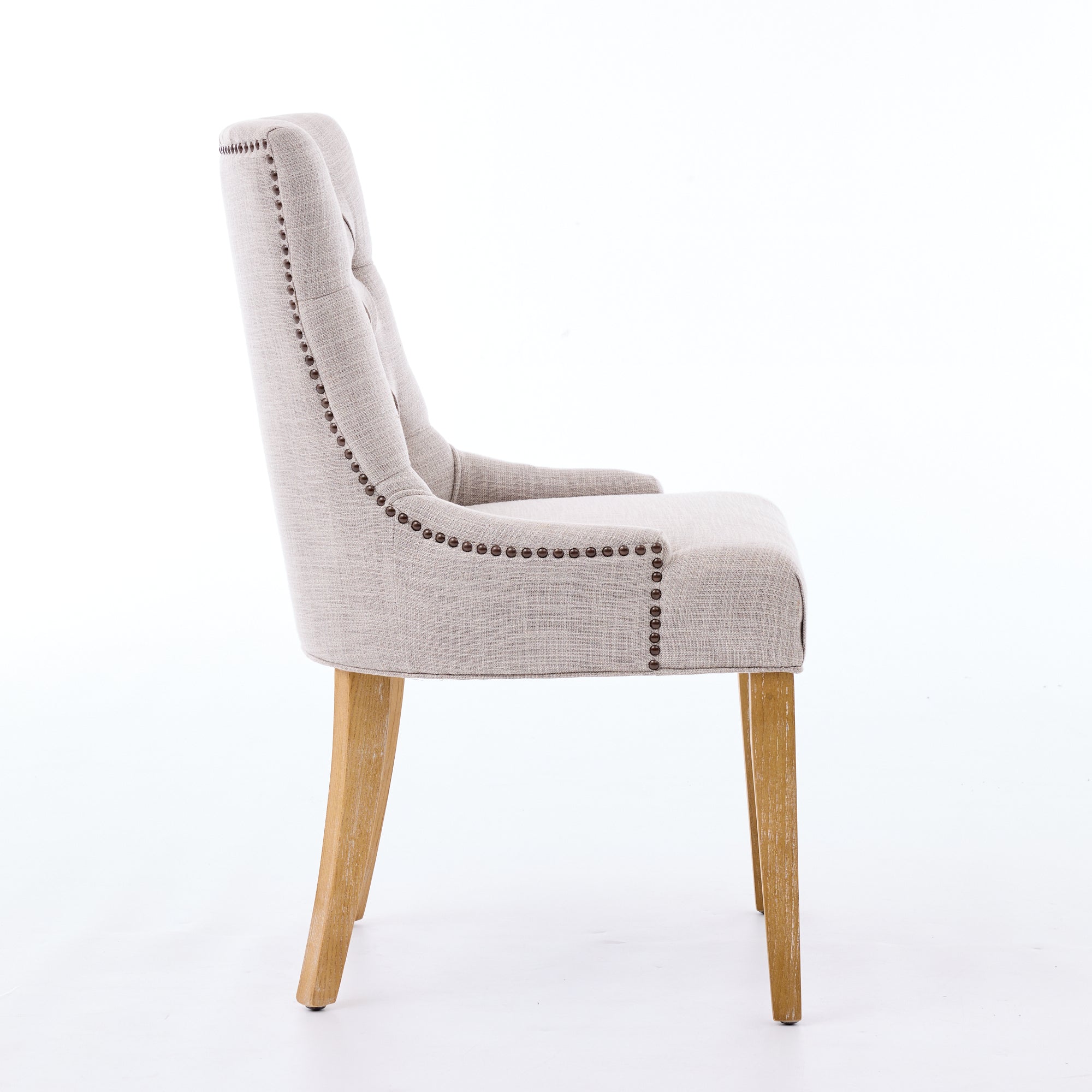 Dining Room Armchair Set of 2 Upholstered Modern Design Fabric