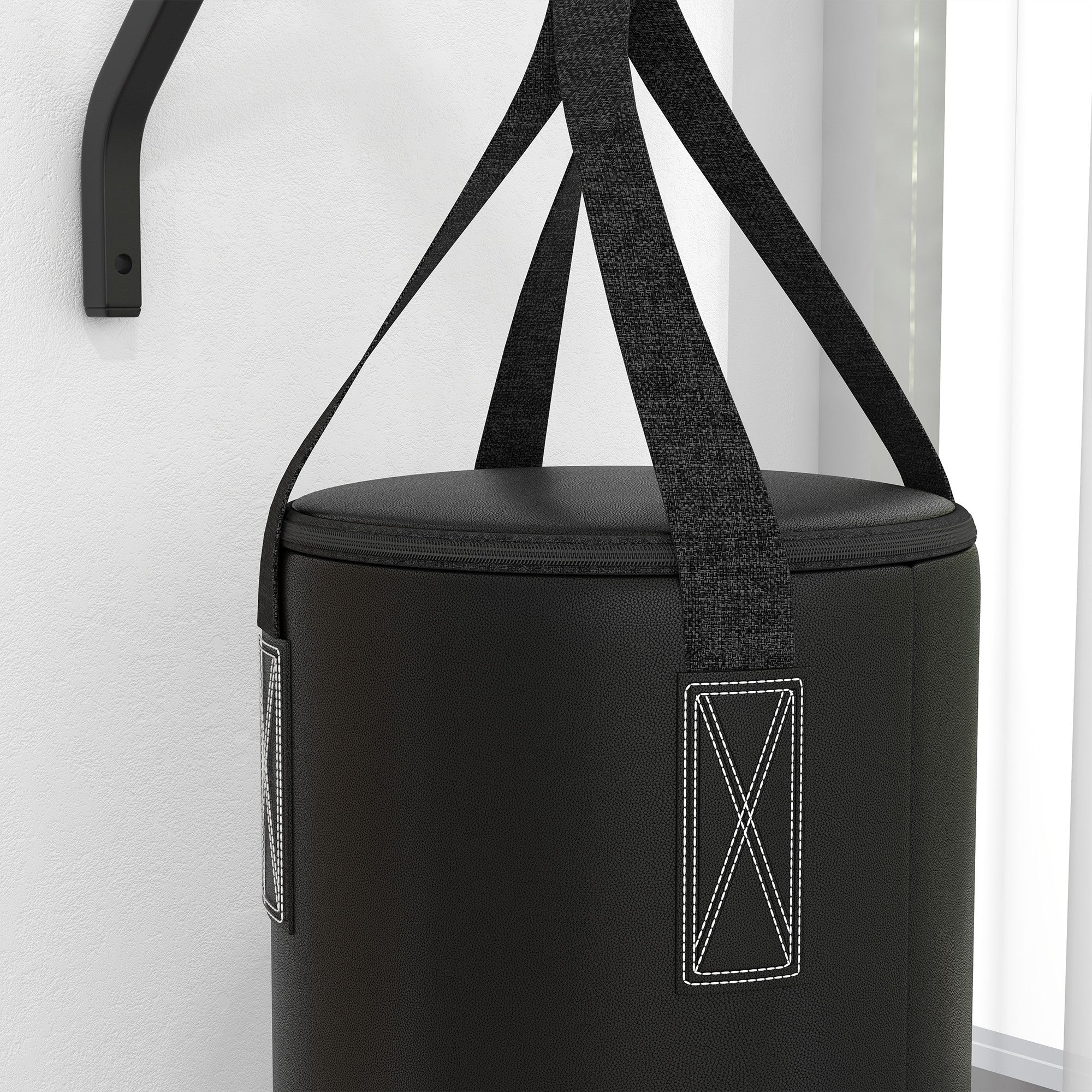 Punching Bag Wall Mount, Adjustable, Steel, Black