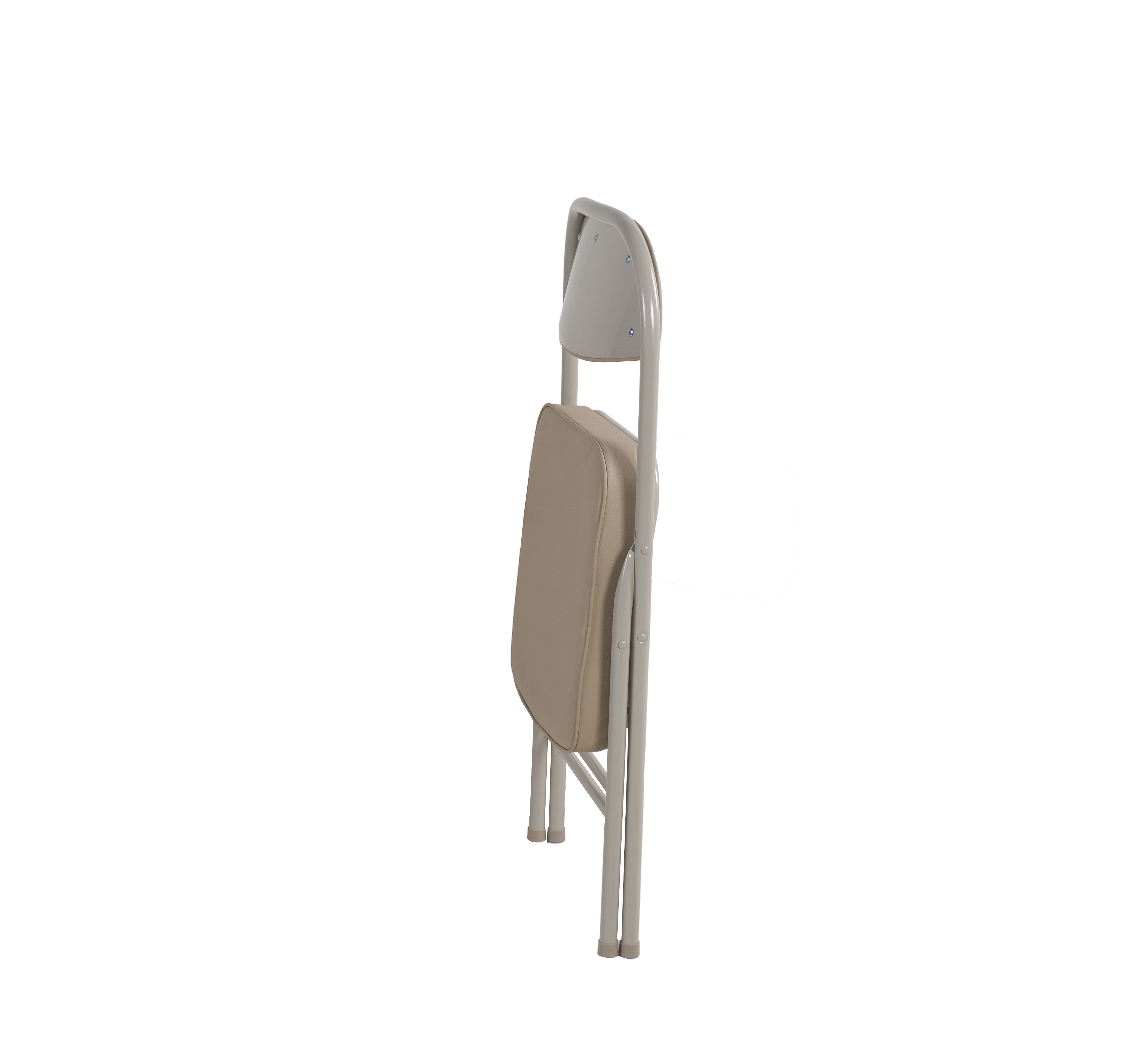 4 Pack Folding Chairs Comfortable Padded Seats 220 lbs Capacity Metal Frame