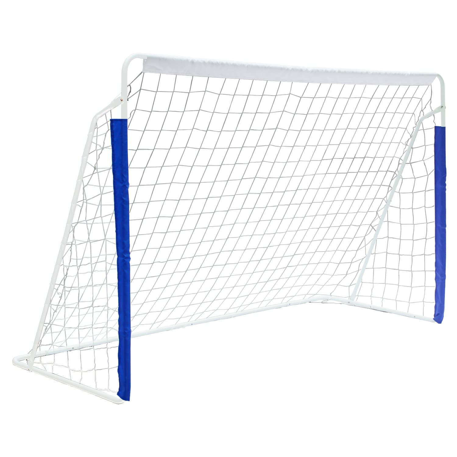 Soccer Goal 8x5FT Portable Collapsible Quick Setup - Metal Base