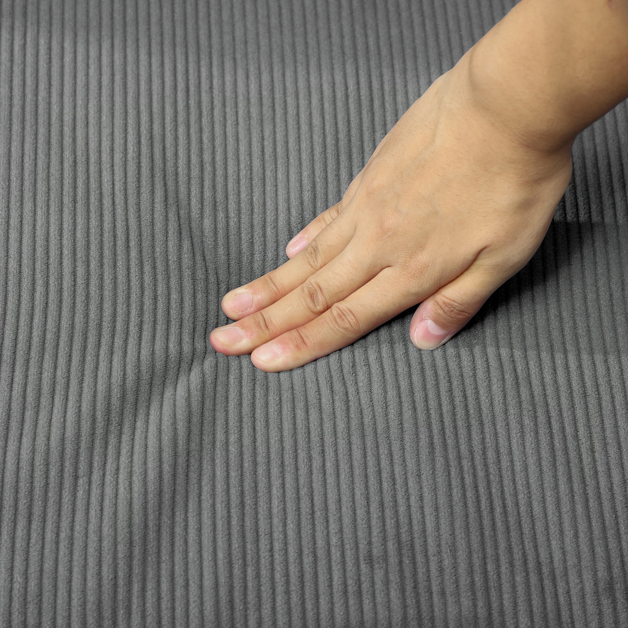 Small Two-Seater Sofa Corduroy - Grey