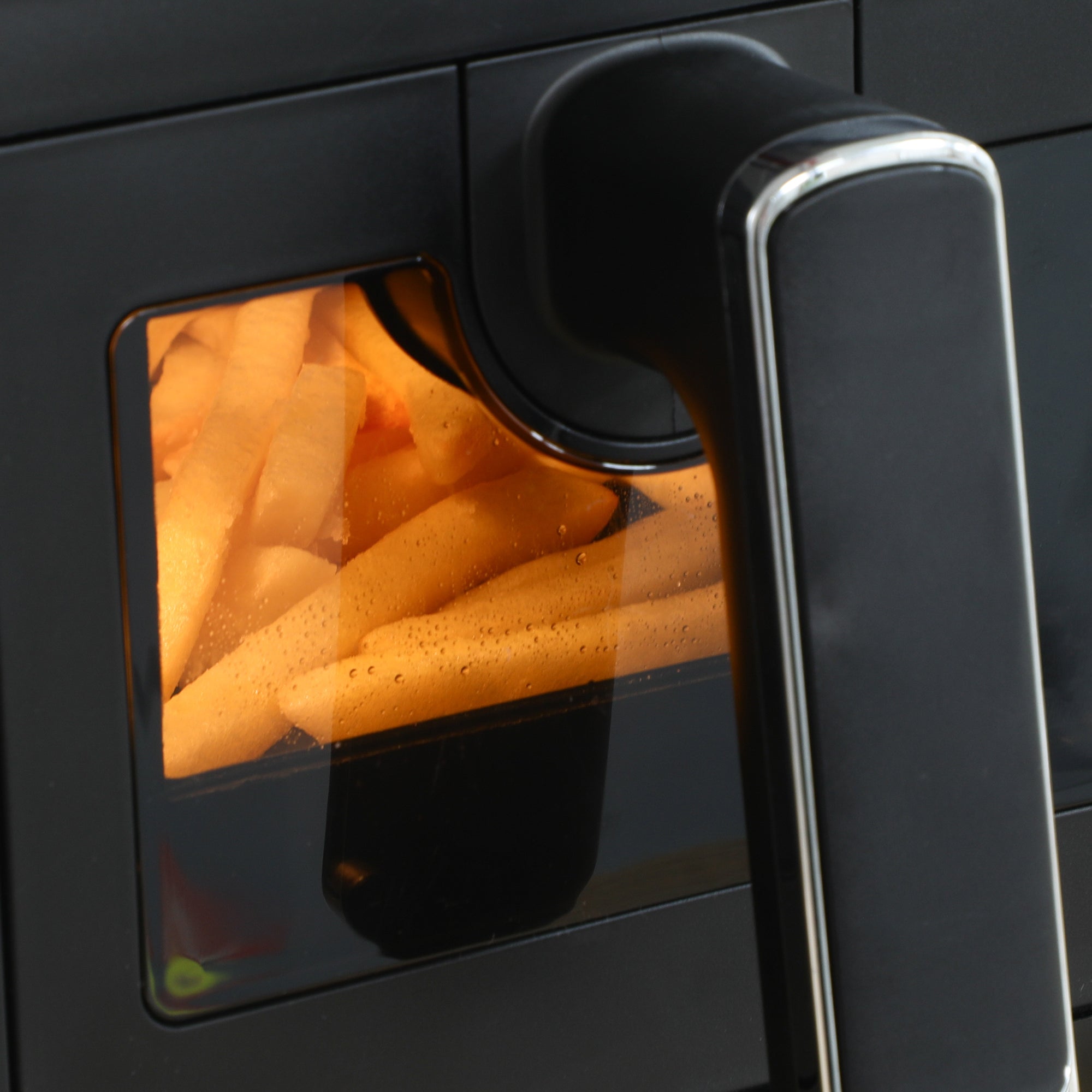 Air Fryer, Dual 4-Liter Baskets, 8 Programs, Black