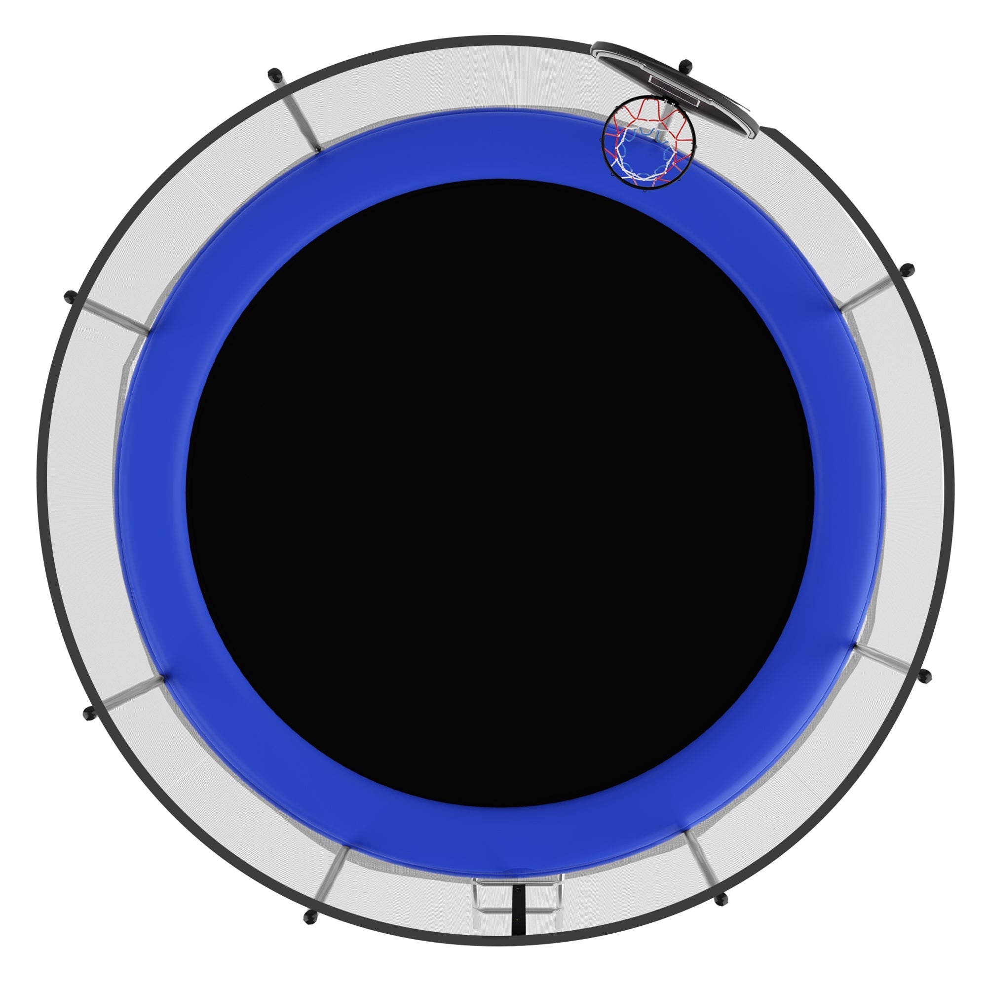 Outdoor Trampoline, 366 cm with Reinforced Leg Crossbars and One-piece Construction, Stable and Robust