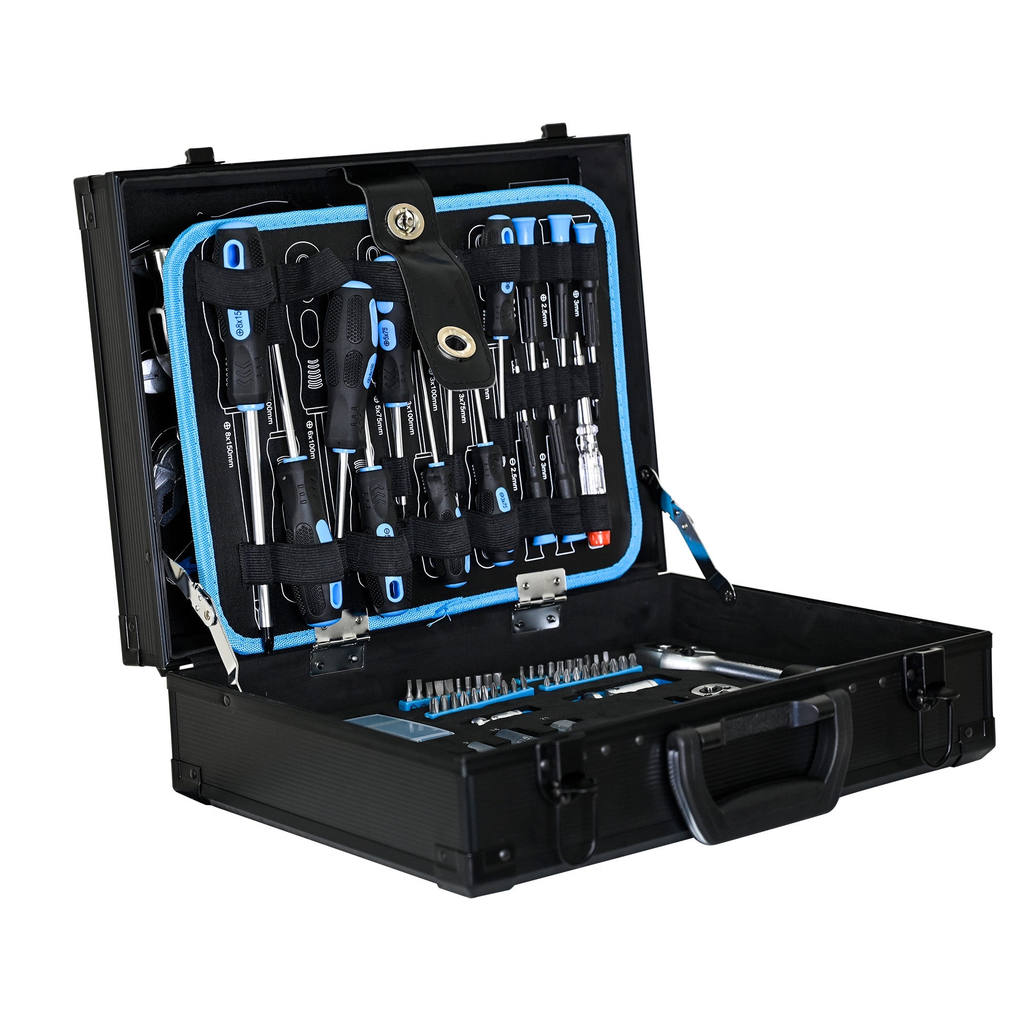 Combined Maintenance Tool Kit, 247-Piece Basic Set, Steel/Plastic