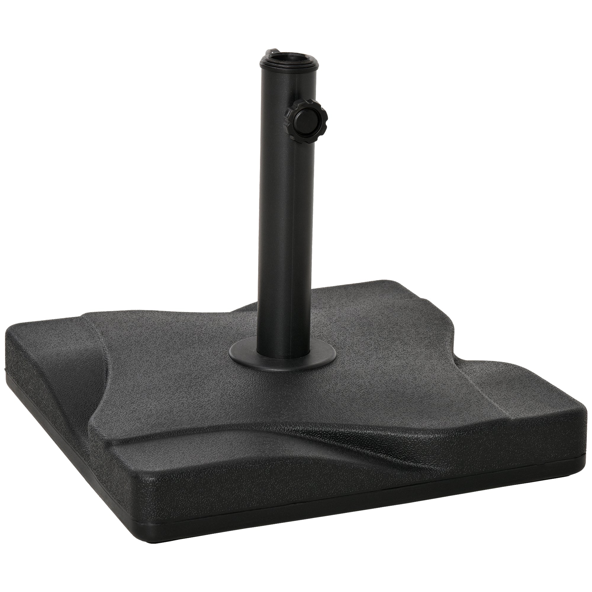 Parasol Base 20 kg for 30-38 mm Poles, Stable 41.5x41.5 cm Cement