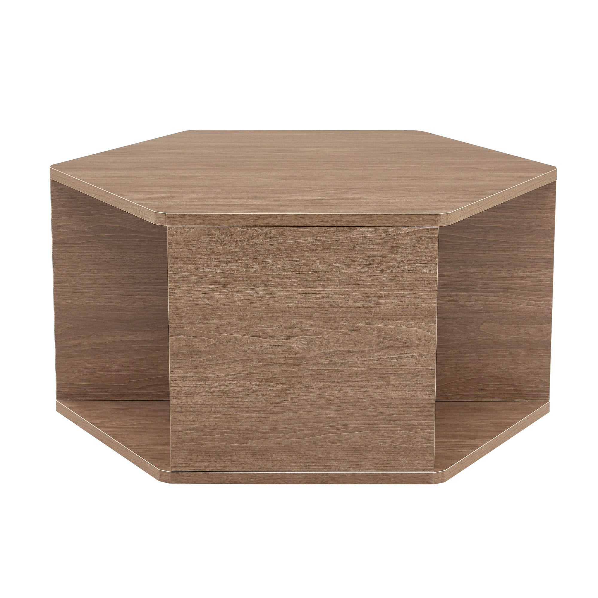Hexagonal Coffee Table Multifunctional Modern Design 79x69.4x40 cm