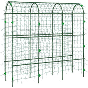 Trellis Adjustable Climbing Aid, Steel Plant Frame with Net, Green