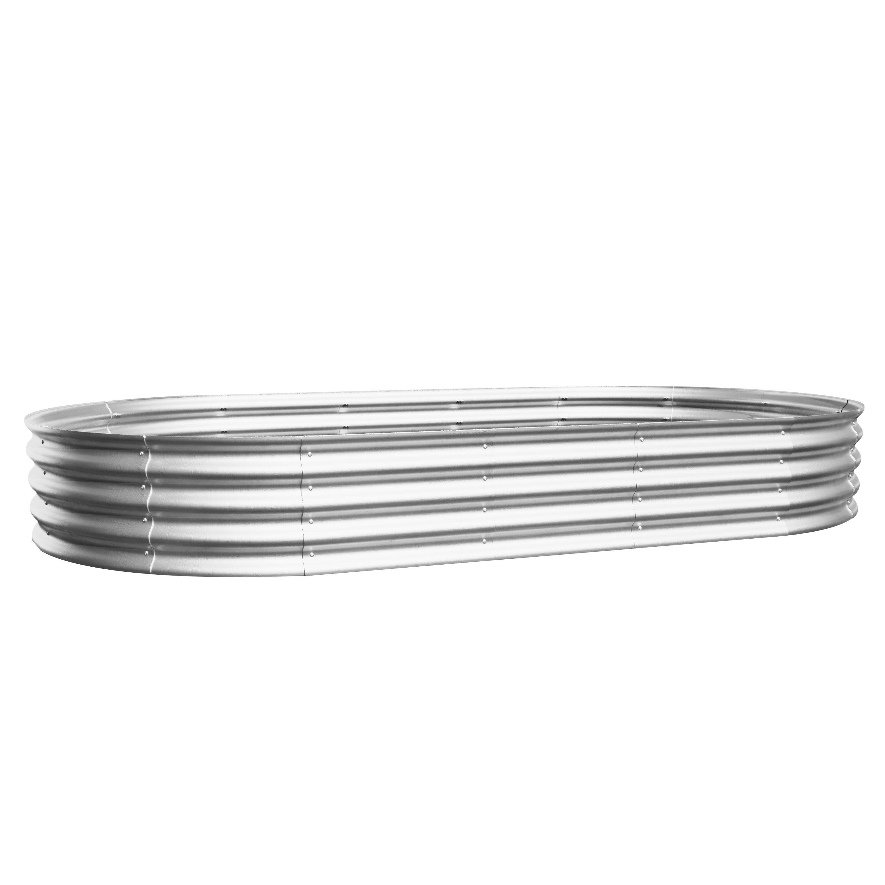 Raised Bed Metal Galvanized Elevated Garden Kit, 8x4x1ft, 1pc