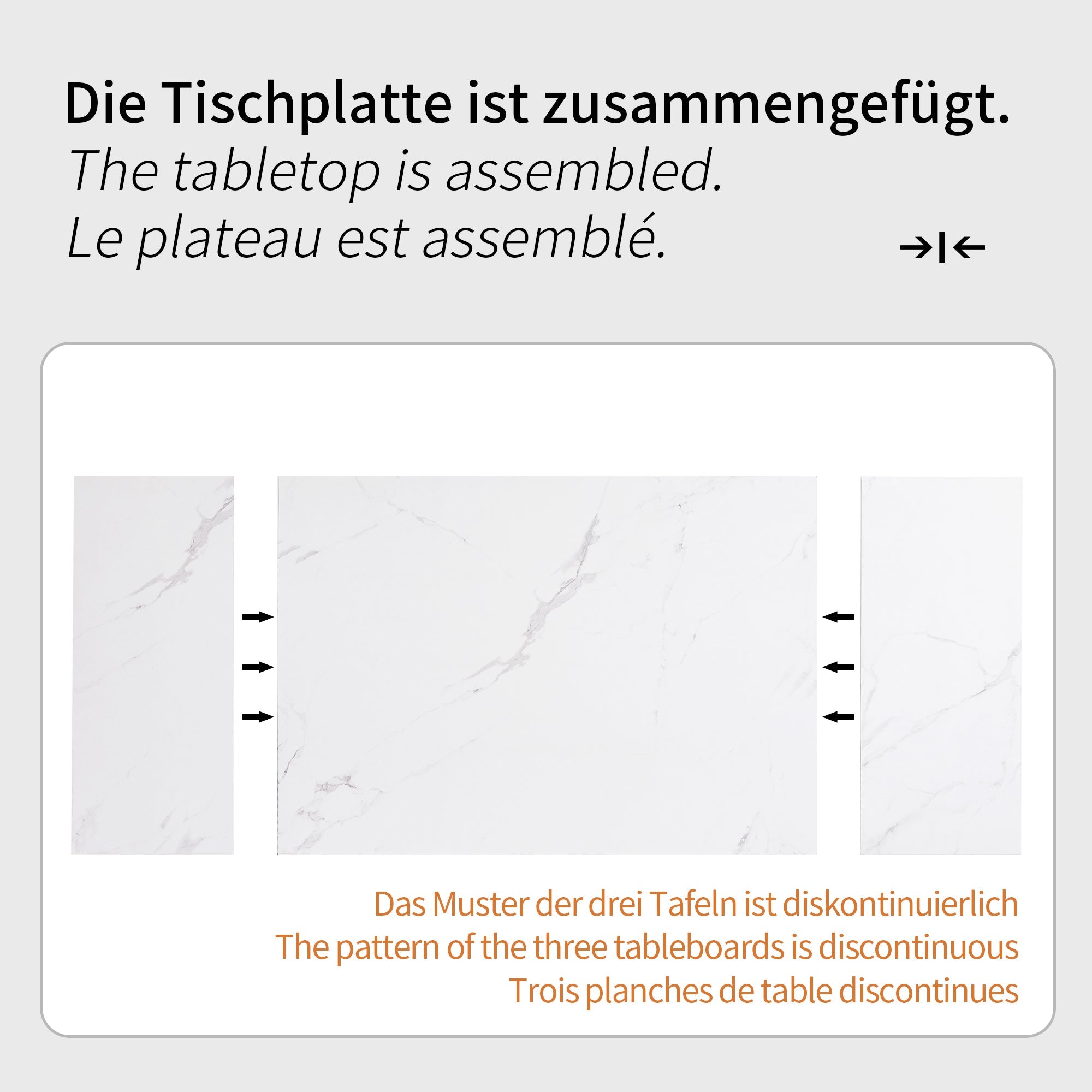 Telescopic Dining Table Extendable 99-159x74cm Flat Legs - White