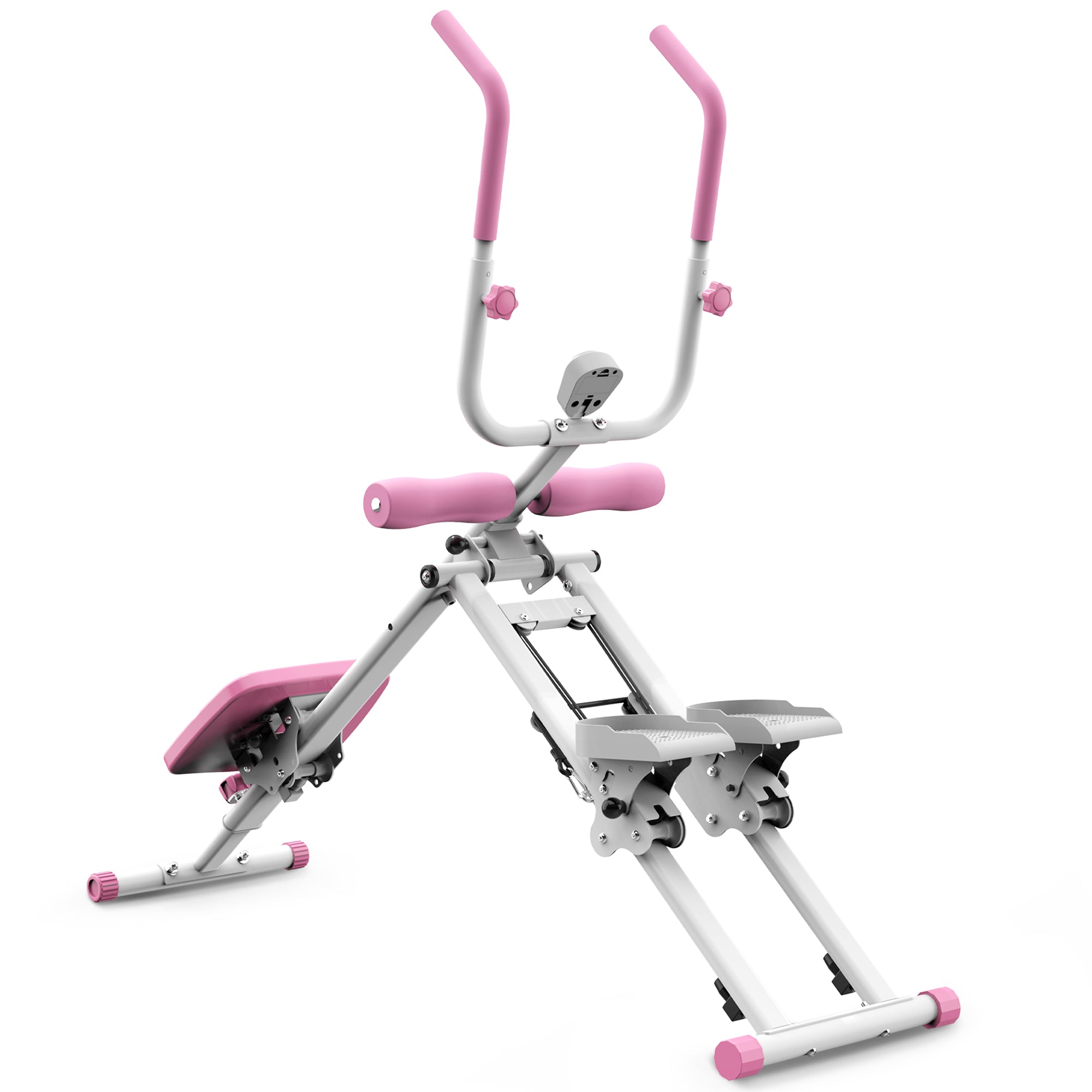 2-in-1 Stair Stepper & Abdominal Trainer - Foldable Full Body Home Gym
