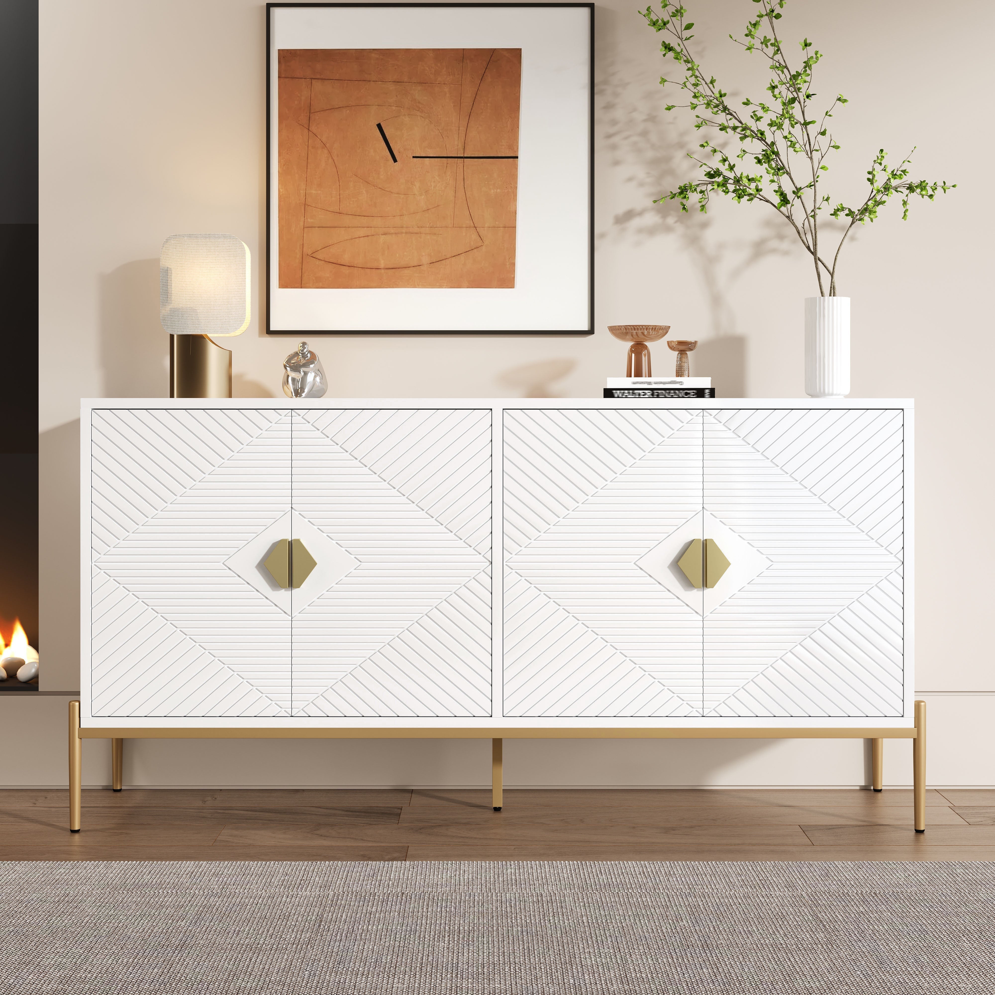 Modern Sideboard/Cabinet Storage Chest of Drawers 162 x 40 x 80cm