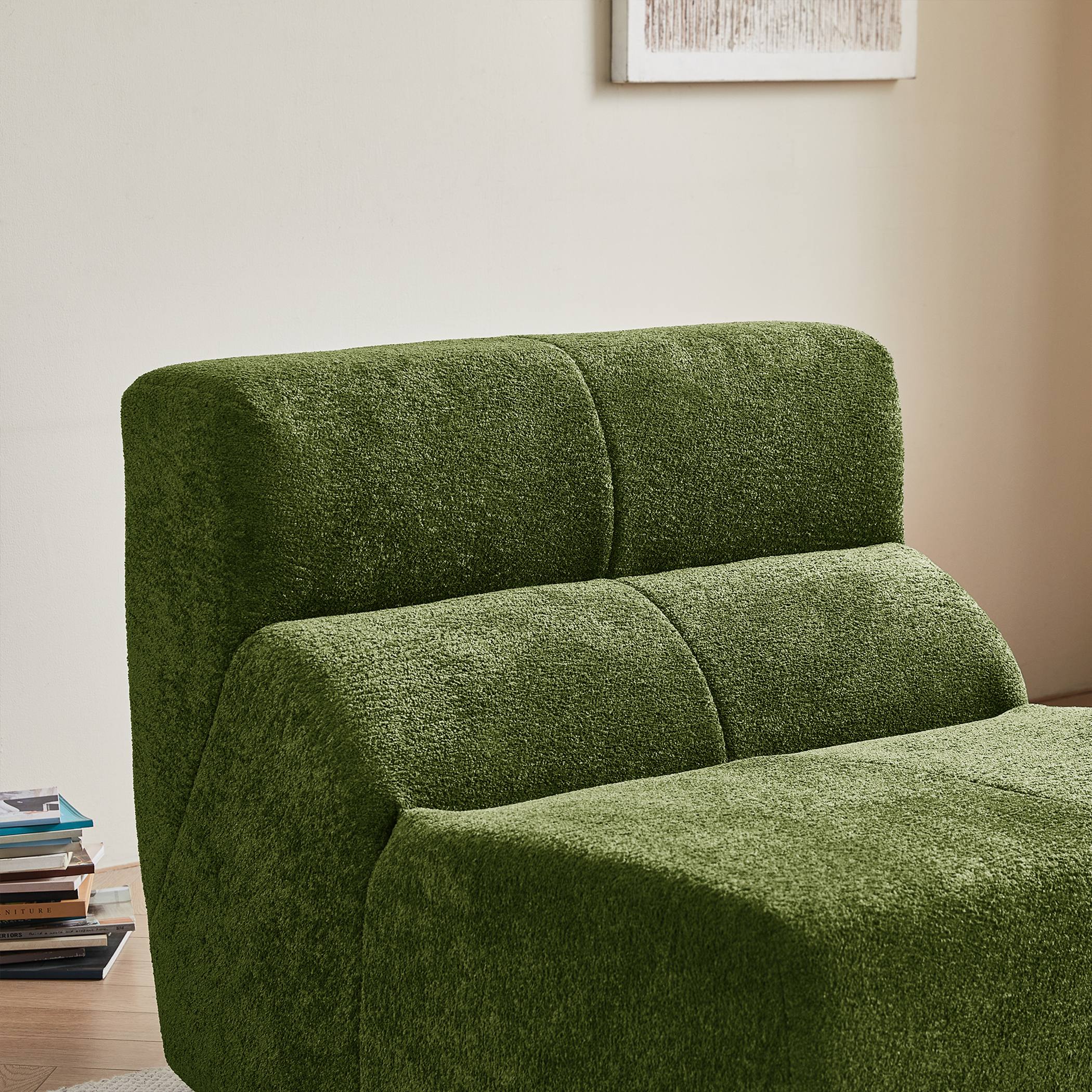 Single Sofa Chair Cloud-Soft Raindrop - Velvet