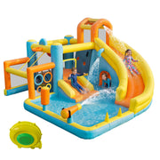 Children's Bouncy Castle Water Park with Slide, Pool and Blower, 405x416x218cm