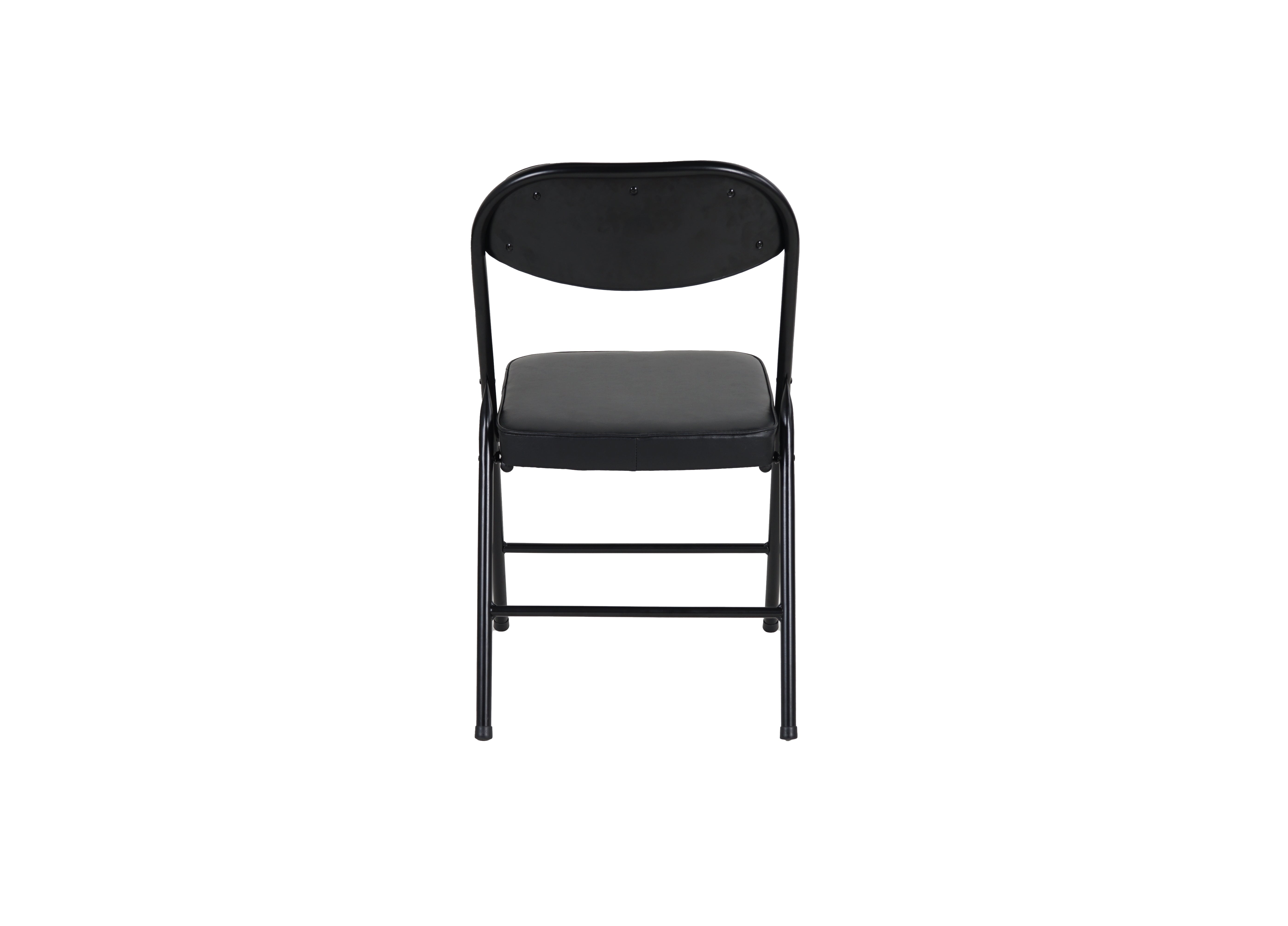 4 Pack Folding Chairs with Padded Seats Durable Metal Frame