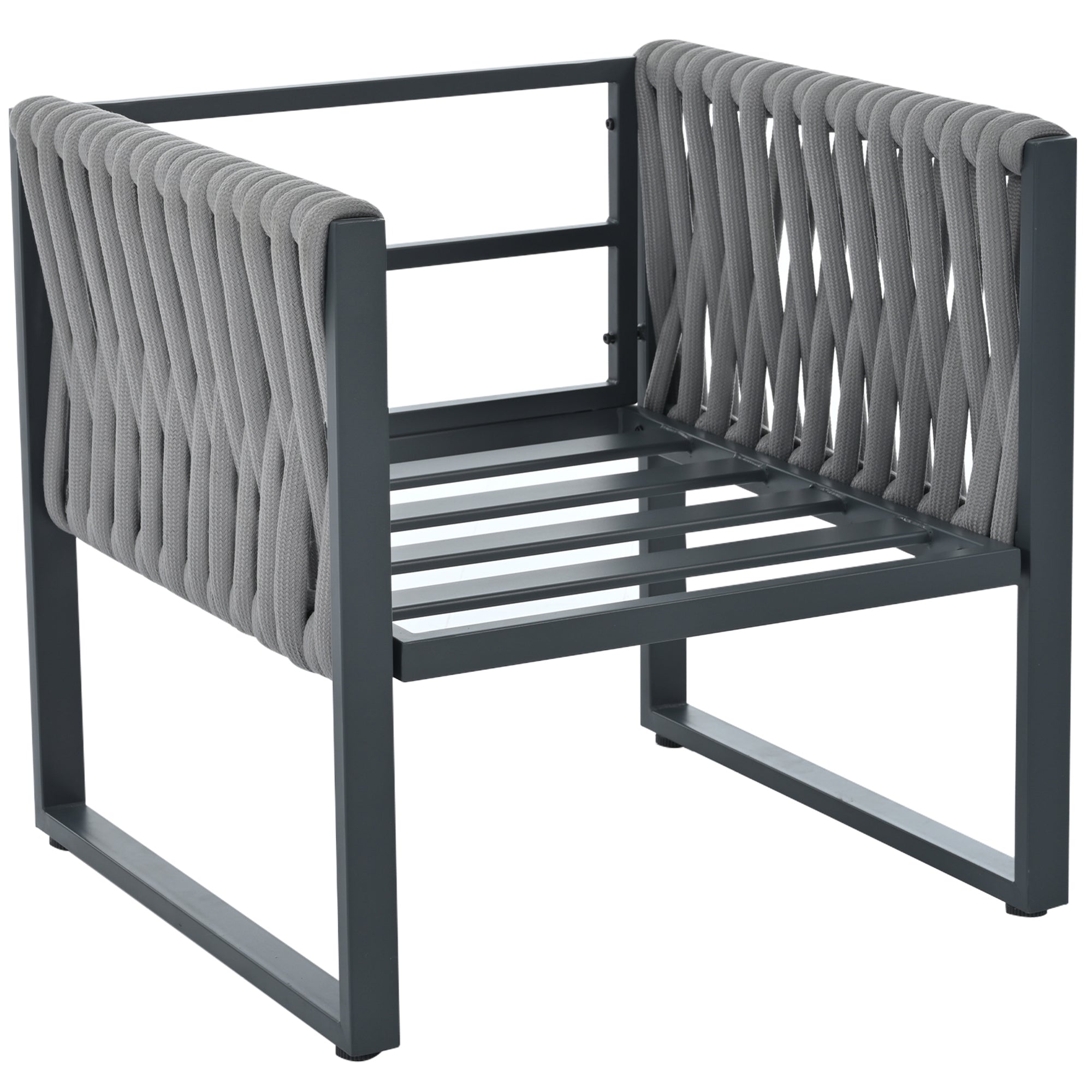 Outdoor Sofa Lounge Set 10-Seater Rustproof Metal Frame - Grey