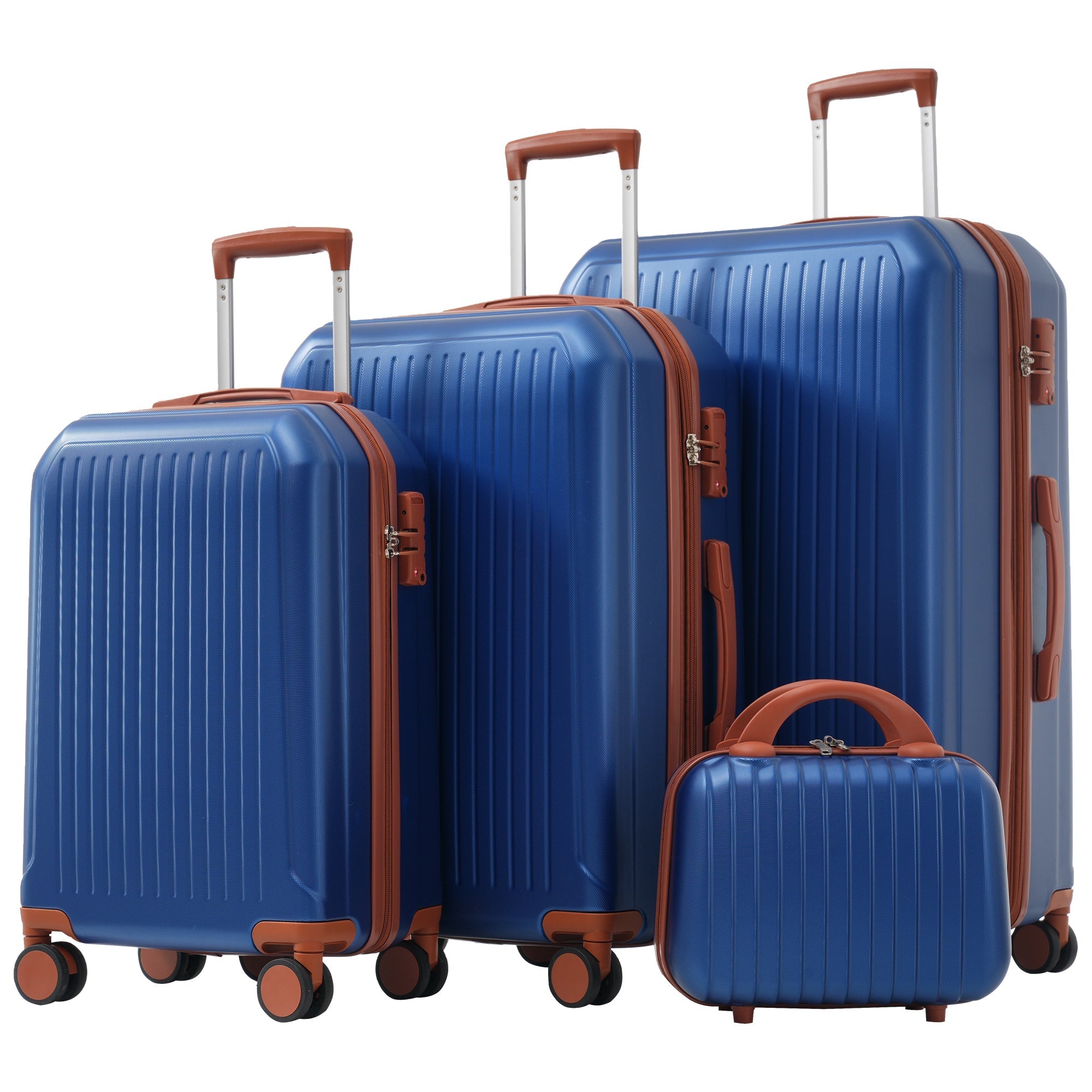 S&M&L&XL Luggage Set 4-Piece 360° Double Wheels TSA Lock Hardshell