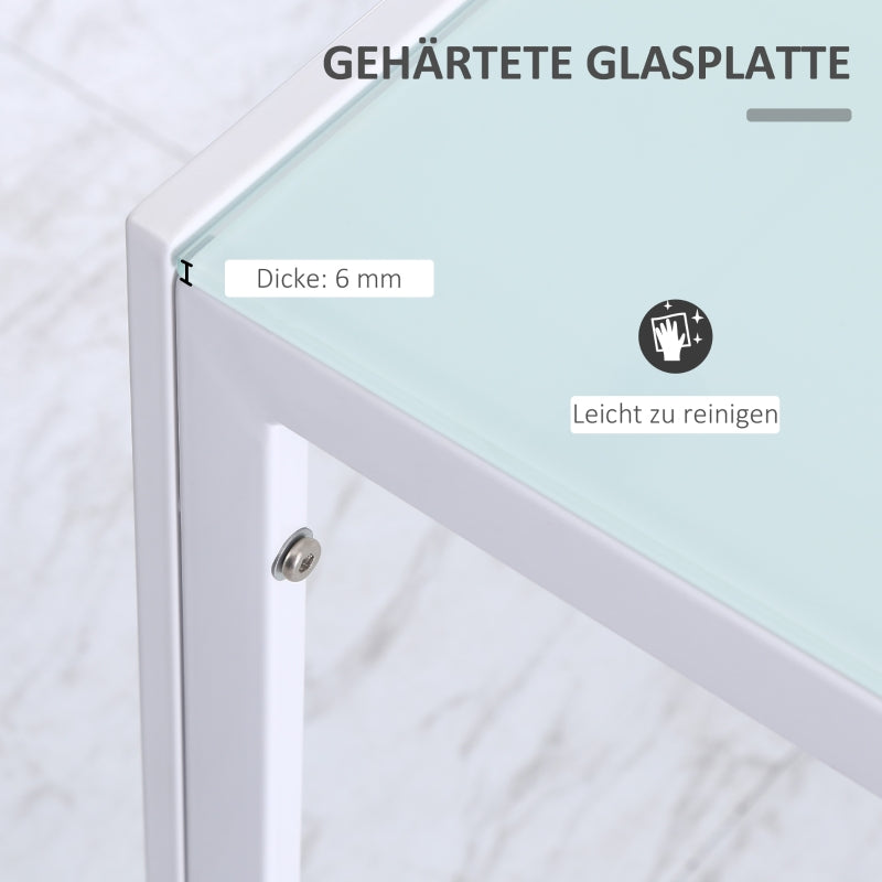 Dining Table 120x60cm Modern Design - White