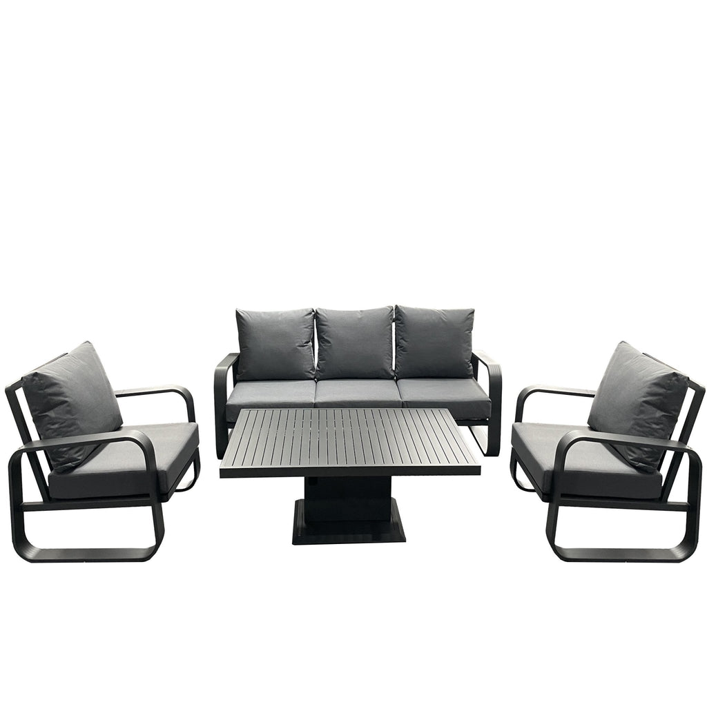 Babingley - 3 Seat Lounge With Gas Adjustable Table - Rathwood Store