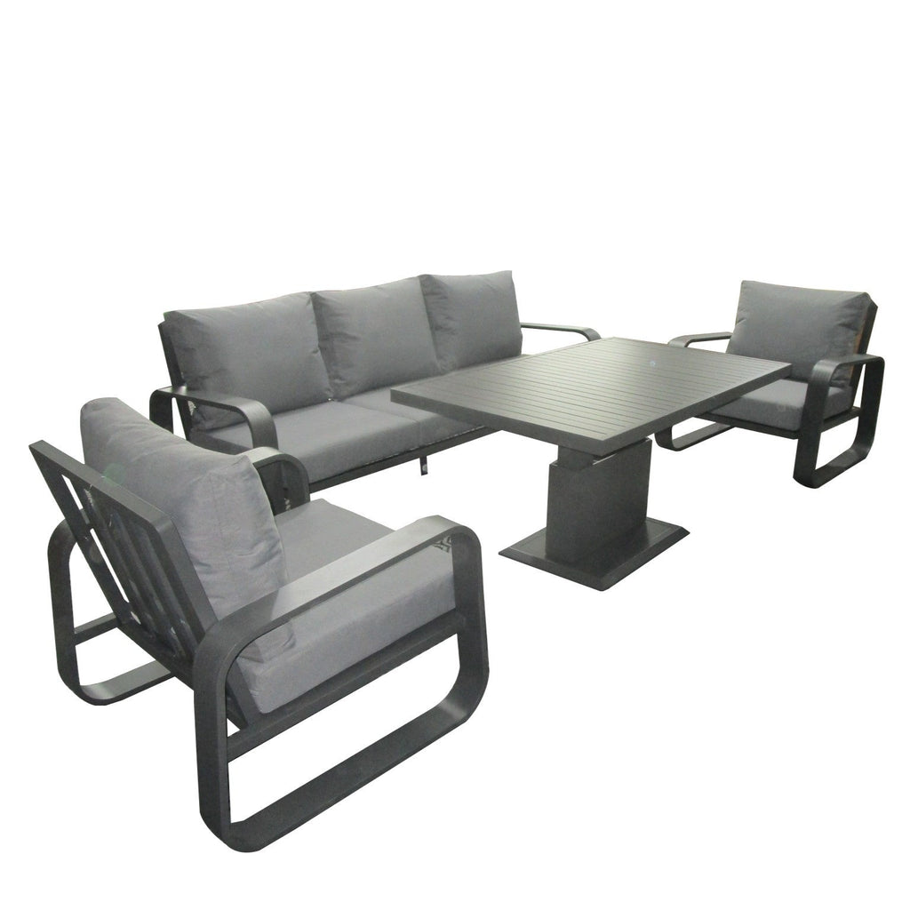 Babingley - 3 Seat Lounge With Gas Adjustable Table - Rathwood Store
