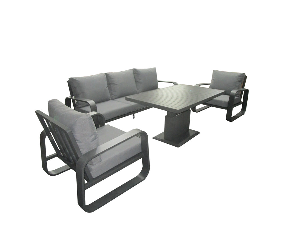 Babingley - 3 Seat Lounge With Gas Adjustable Table - Rathwood Store