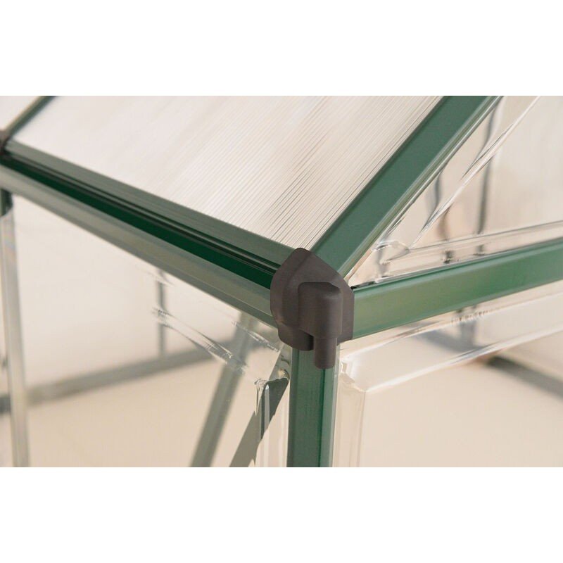 Balance 8 ft. x 12 ft. Greenhouse Kit - Green Structure & Hybrid Panels - Rathwood Store